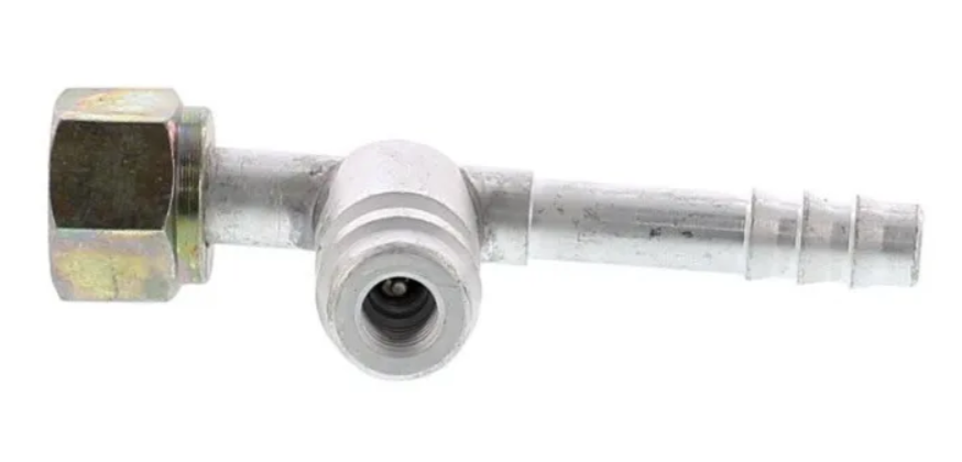 Fiting aluminiu G8 180° O-RING BMH cu port incarcare R134
