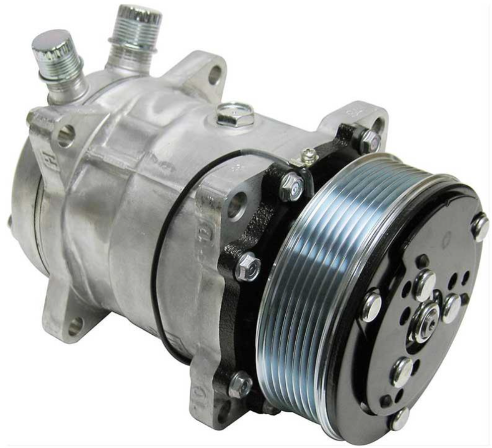 Compresor aer conditionat FORD / NEW HOLLAND AFTER MARKET SD7H15, PV8, 119MM, 12V, O-RING VERT.