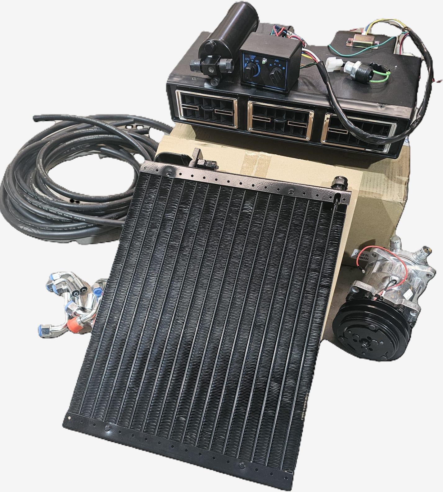 Sistem aer conditionat tractor U650 cu functie racire/incalzire 5.5kw 12V fulie trapez