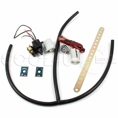 Evaporator universal 5.5kw 12V cu panou comanda ventilatie,termostat electronic si element degajare flux aer