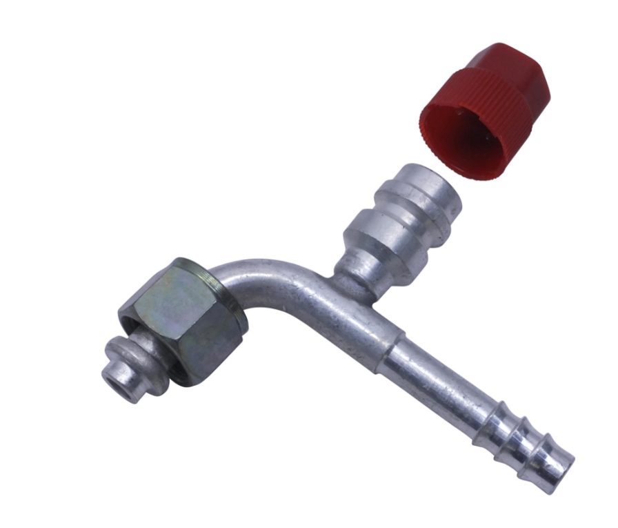 Fiting aluminiu G8 90° O-RING BMH cu port incarcare R134