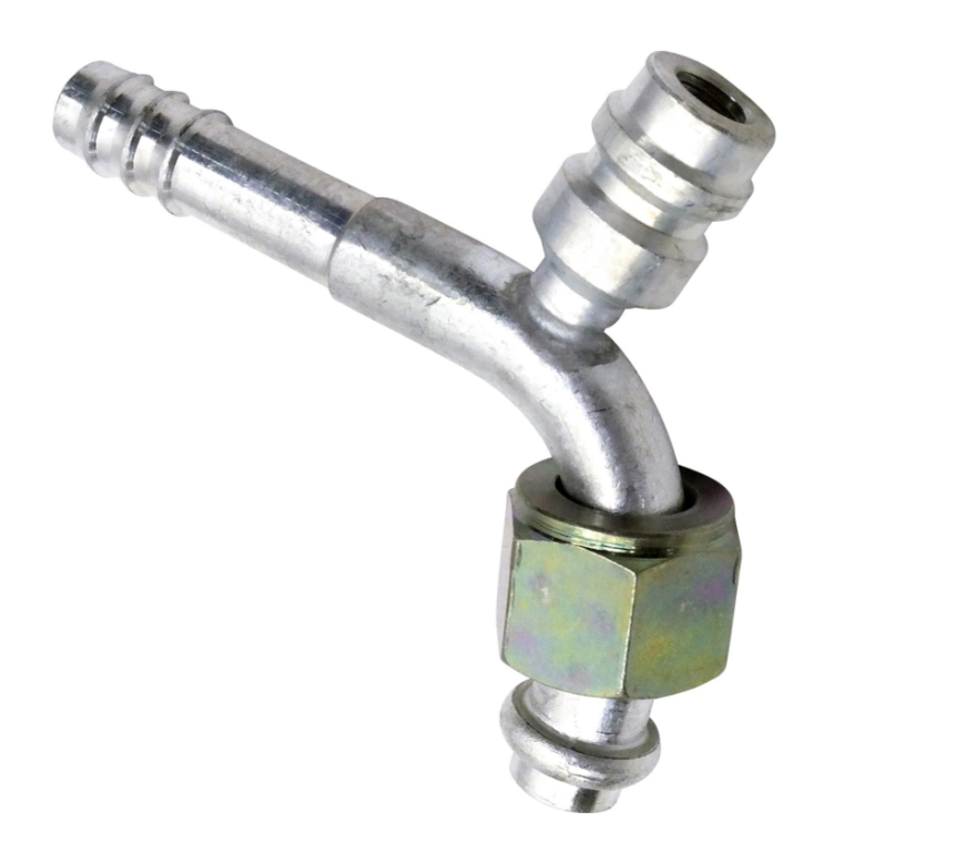 Fiting aluminiu G8 90° O-RING BMH cu port incarcare R134