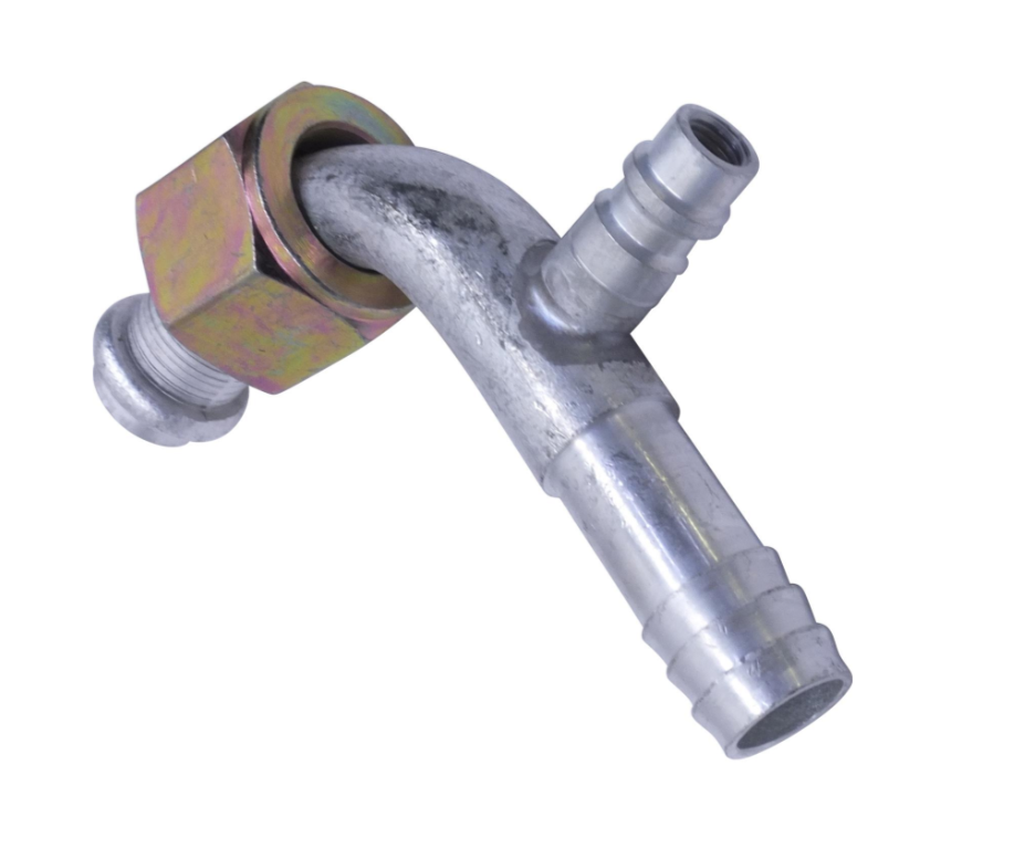 Fiting aluminiu G6 90° O-RING BMH cu port incarcare R134