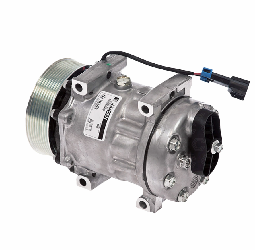 Compresor aer conditionat MASSEY FERGUSON OE SANDEN SD7H15, PV6, 119MM, 12V 4281803M1